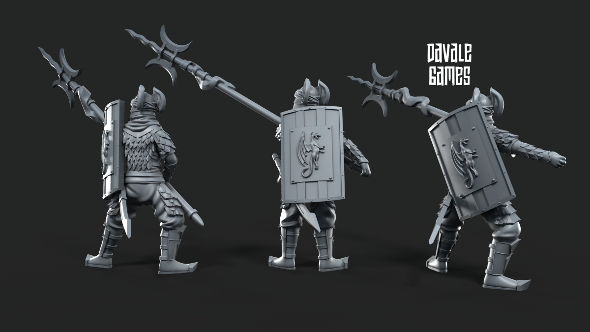 Dragon Army: Long Spear warriors